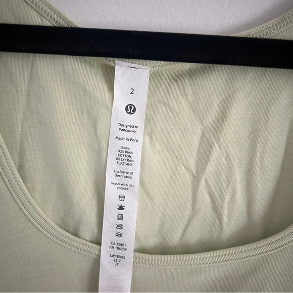 🆕 Lululemon Pima Cotton Open Back Midi Dress - Dewy - Picture 3 of 9